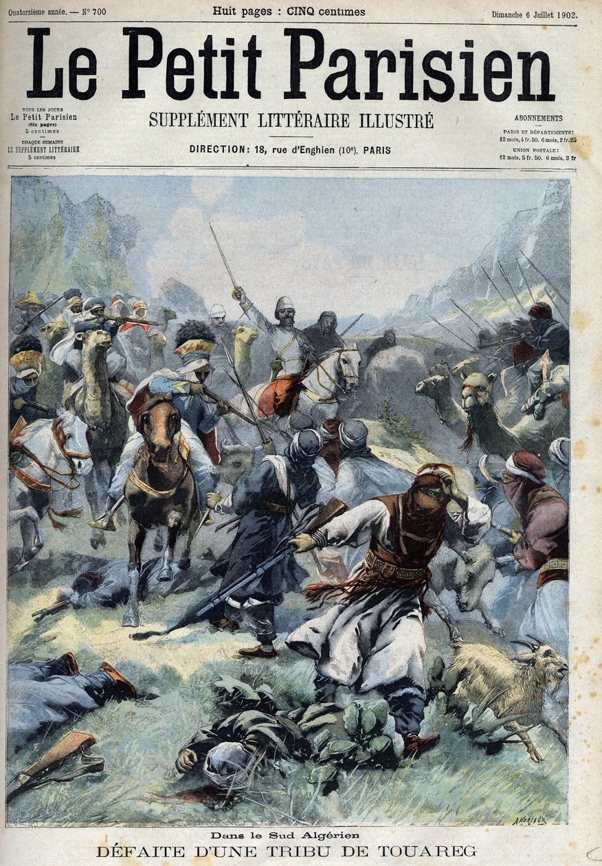 Sconfitta di una tribù tuareg contro i francesi nel sud dell