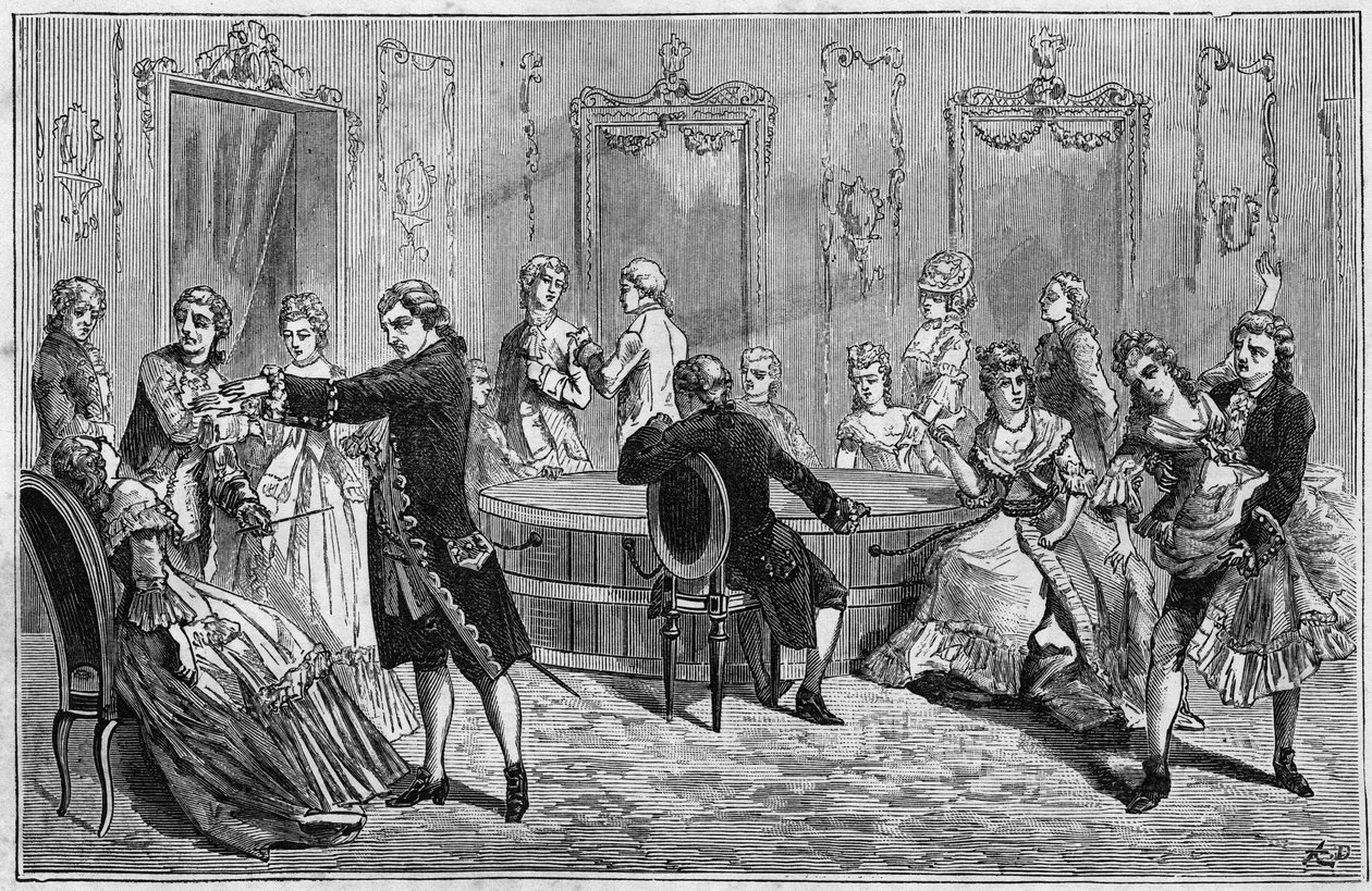 Dimostrazione di Frederic Antoine Mesmer (Franz Anton Mesmer) da French School