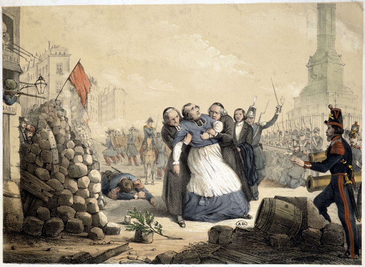Denis Affre, Arcivescovo di Parigi, martire (25 giugno 1848) da French School