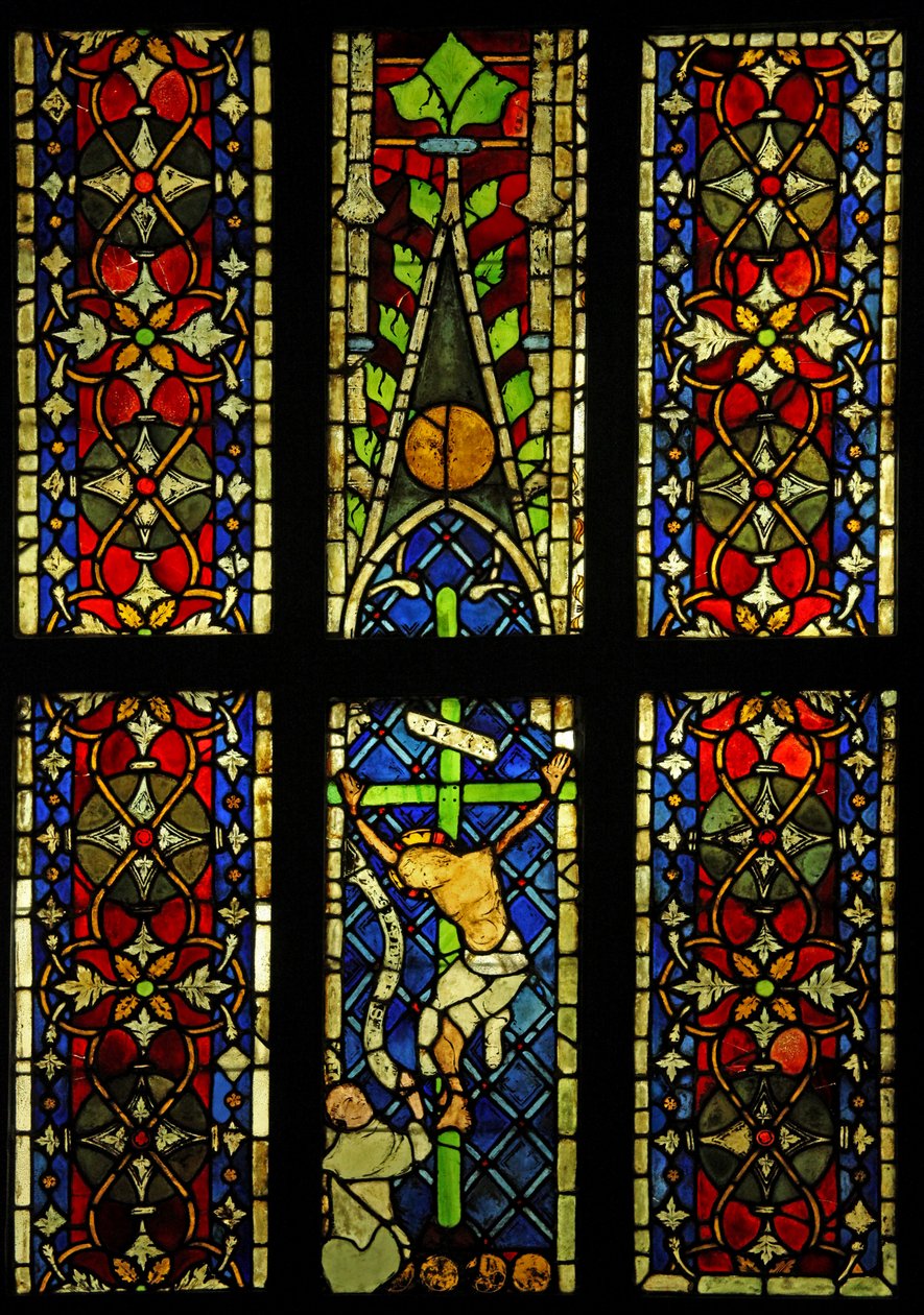 La Crocifissione, originariamente dalla chiesa dei Francescani a Colmar? da French School