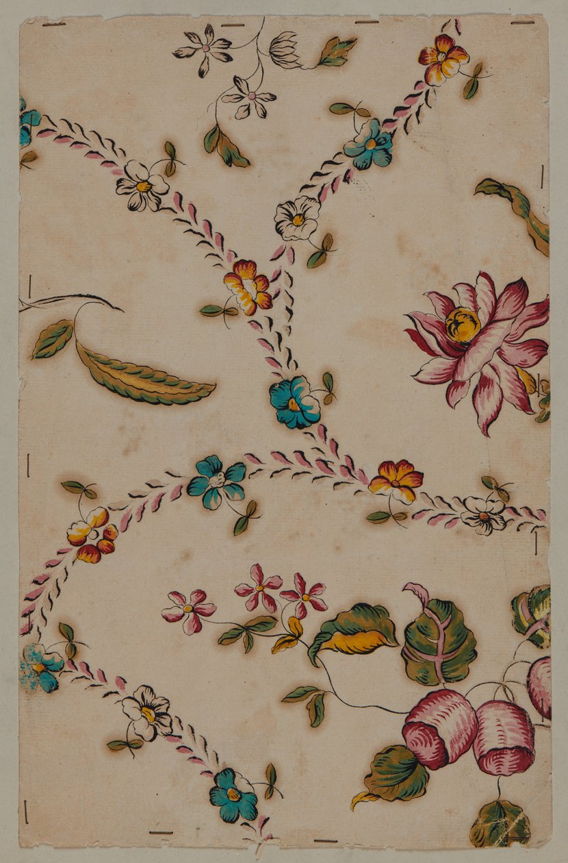 Disegno di design, fine XVIII secolo da French School