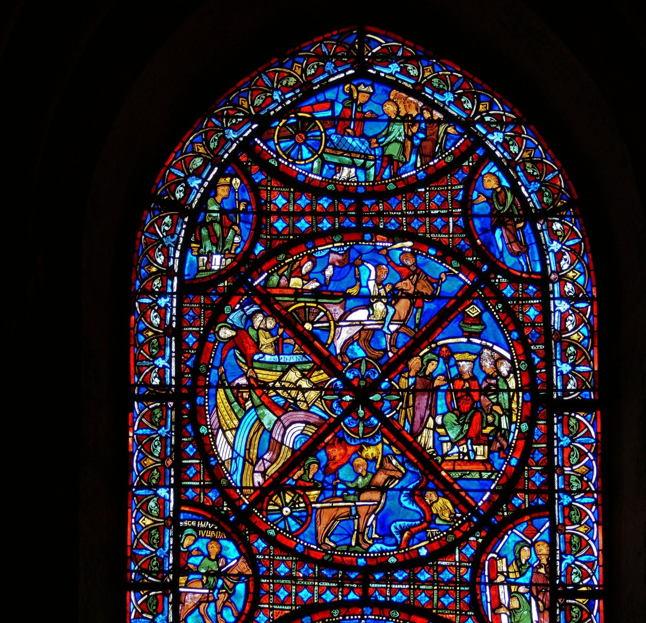 (dettaglio) scene della vita di Santo Stefano da French School