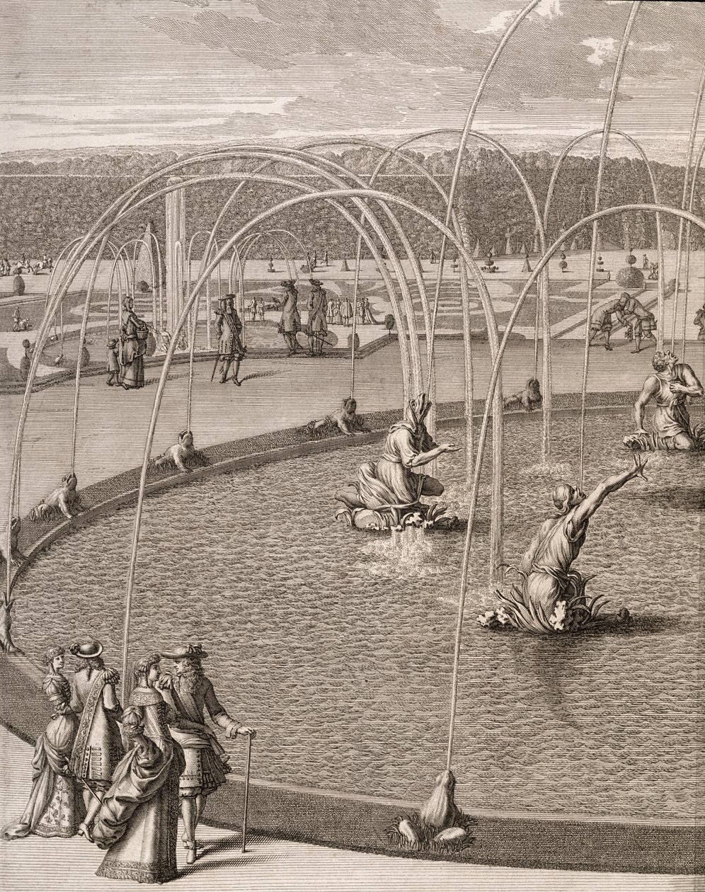 Dettaglio della Fontana di Diana e Apollo a Versailles, da 