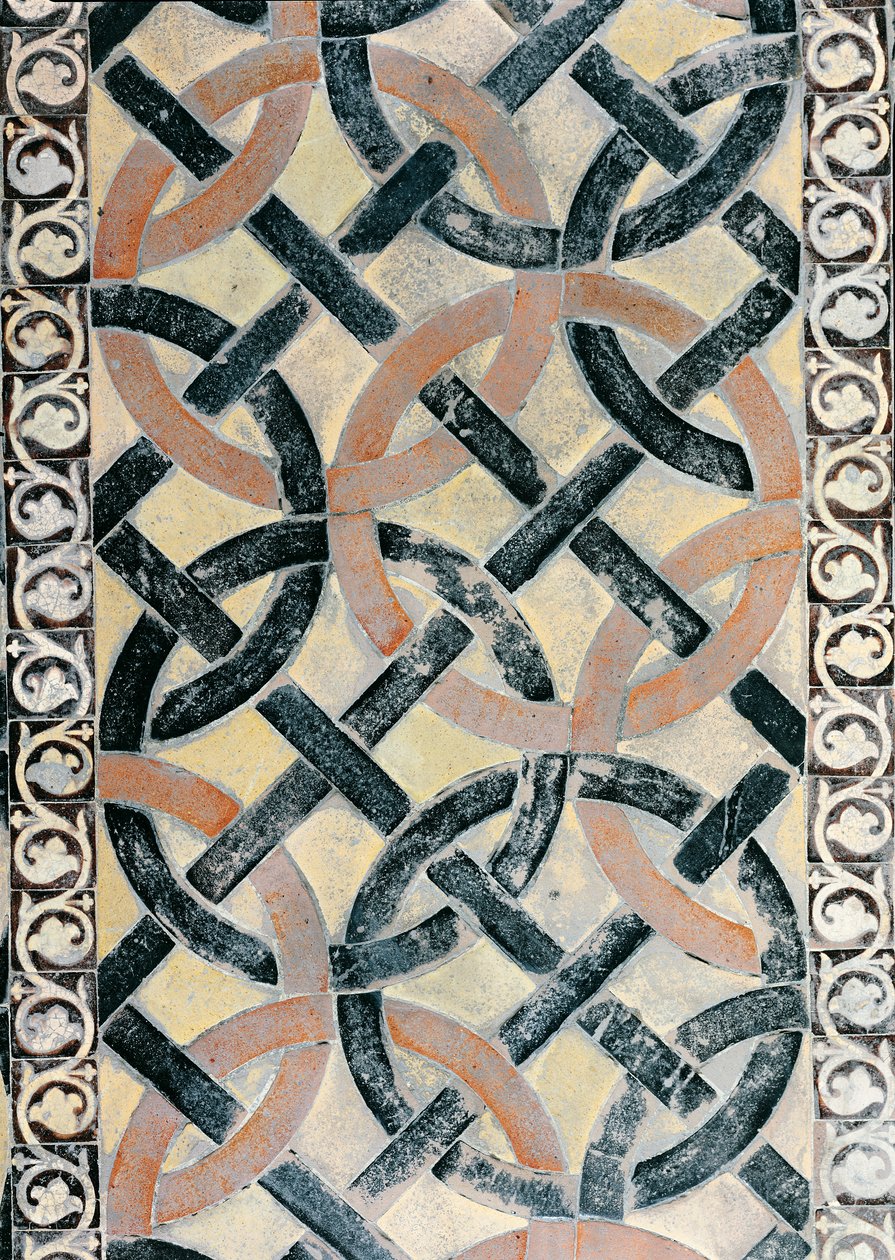 Dettaglio del pavimento della Chapelle de la Vierge da French School