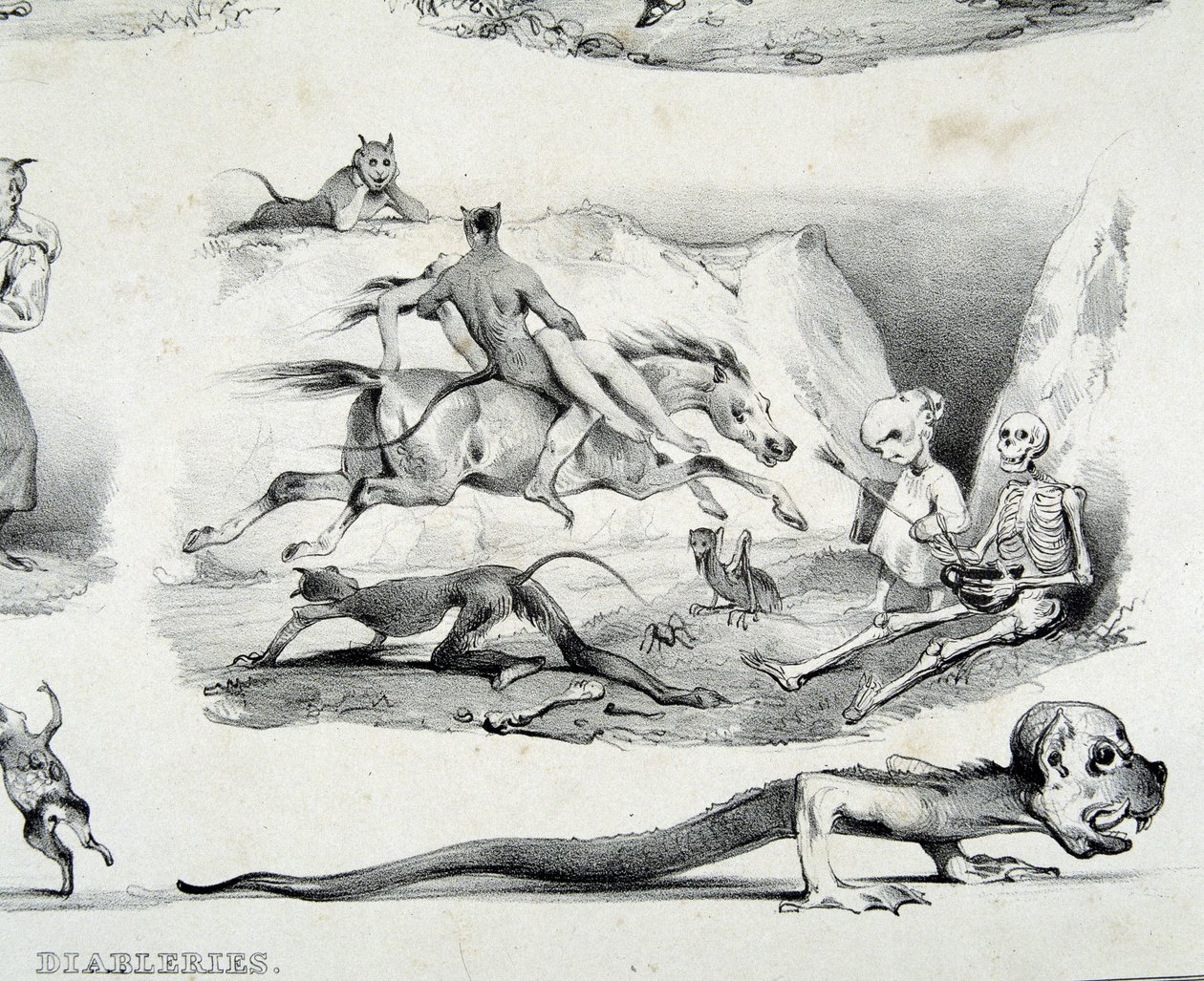 Diableries (immagini del diavolo) - di Le Poitevin da French School