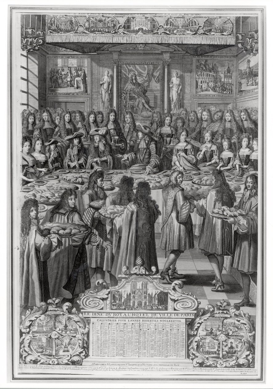 Cena di Luigi XIV (1638-1715) all