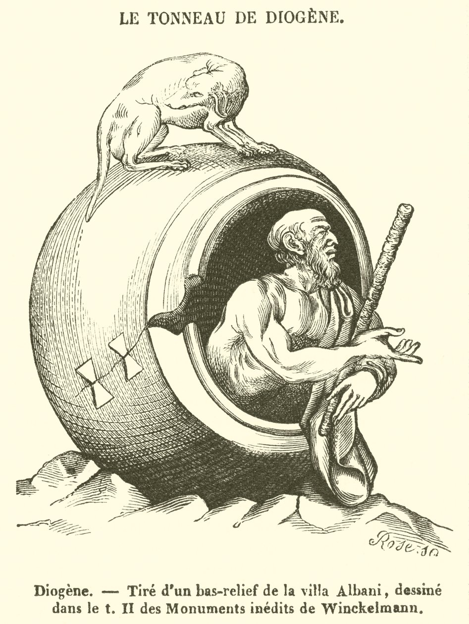 Diogene (incisione) da French School