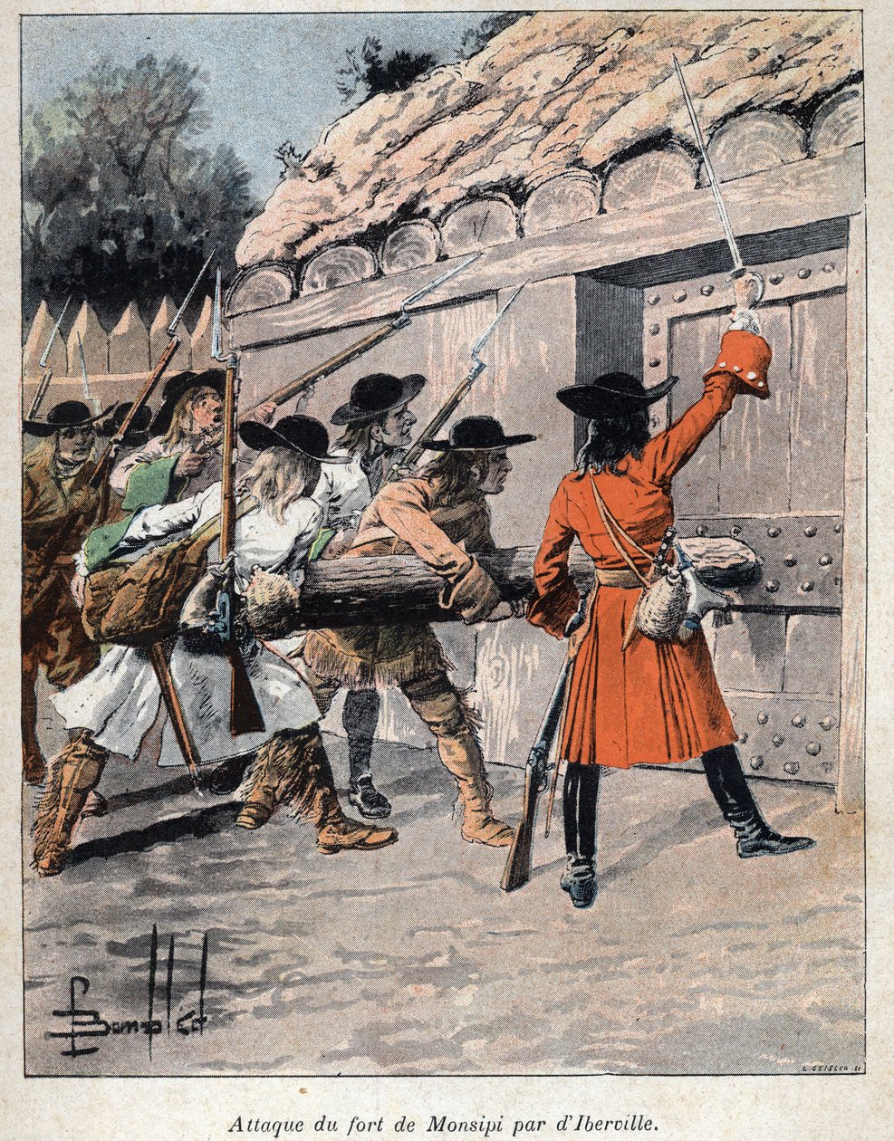 Scoperta del Canada: Attacco al Forte Monsipi (Moose, poi Saint Louis o Saint Louis) da parte di Pierre Le Moyne d