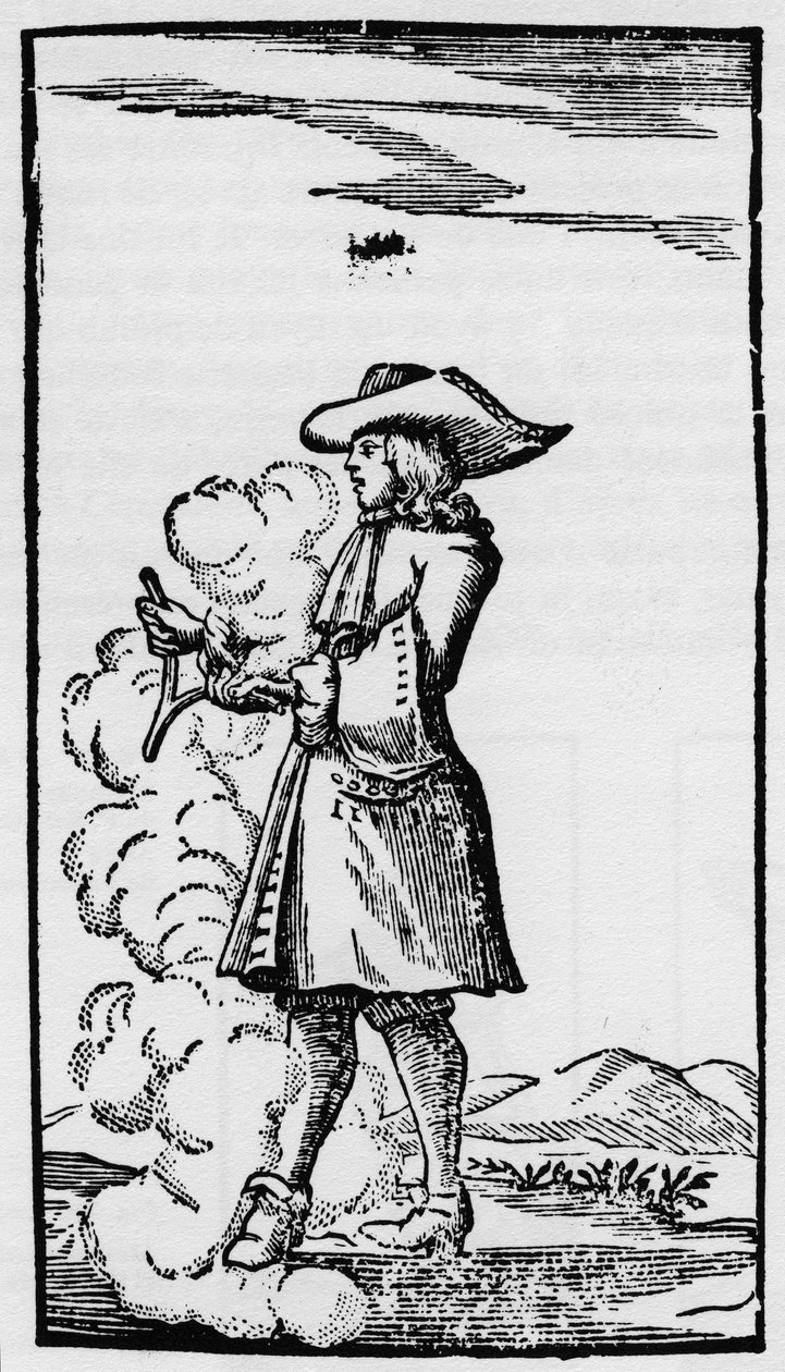 Rabdomante con bacchetta divinatoria - Rabdomanzia - Spiegazione della bacchetta in 