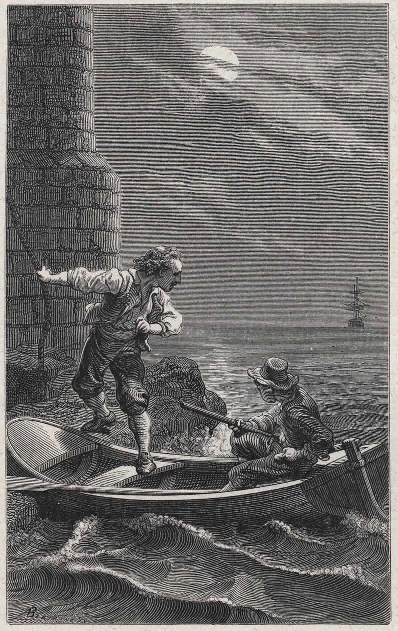 La fuga di Duguay-Trouin dalla prigionia inglese da French School