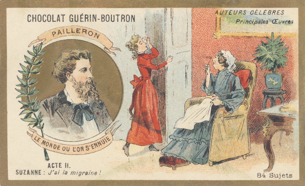 Edouard Pailleron (1834-1899) drammaturgo, poeta e giornalista francese, autore di “Il mondo in cui ci si annoia”, commedia in tre atti (1881) da French School