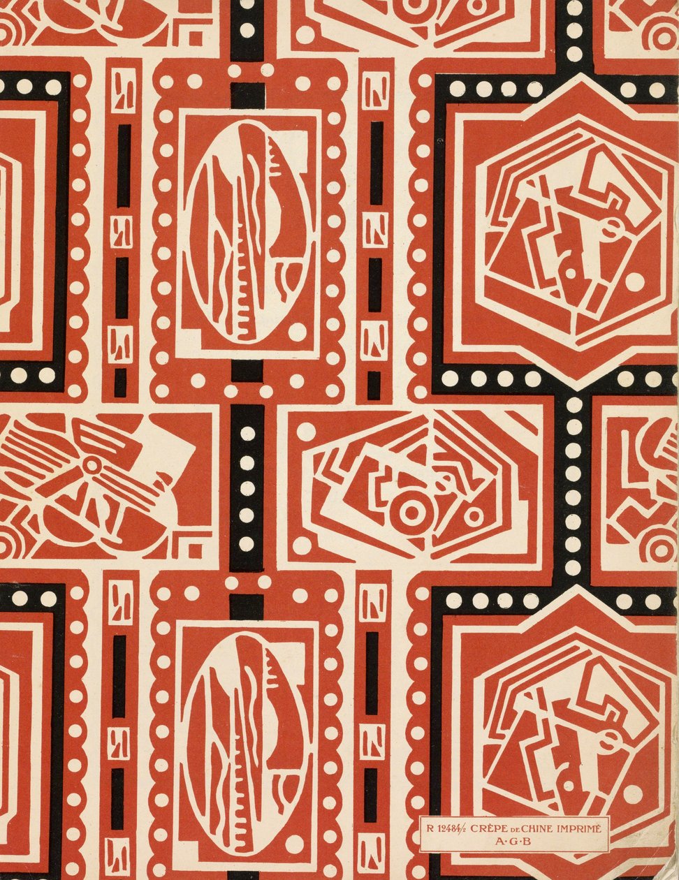 Carta finale di Art-Gout_Beaute, 1920 circa (stampa pochoir) da French School