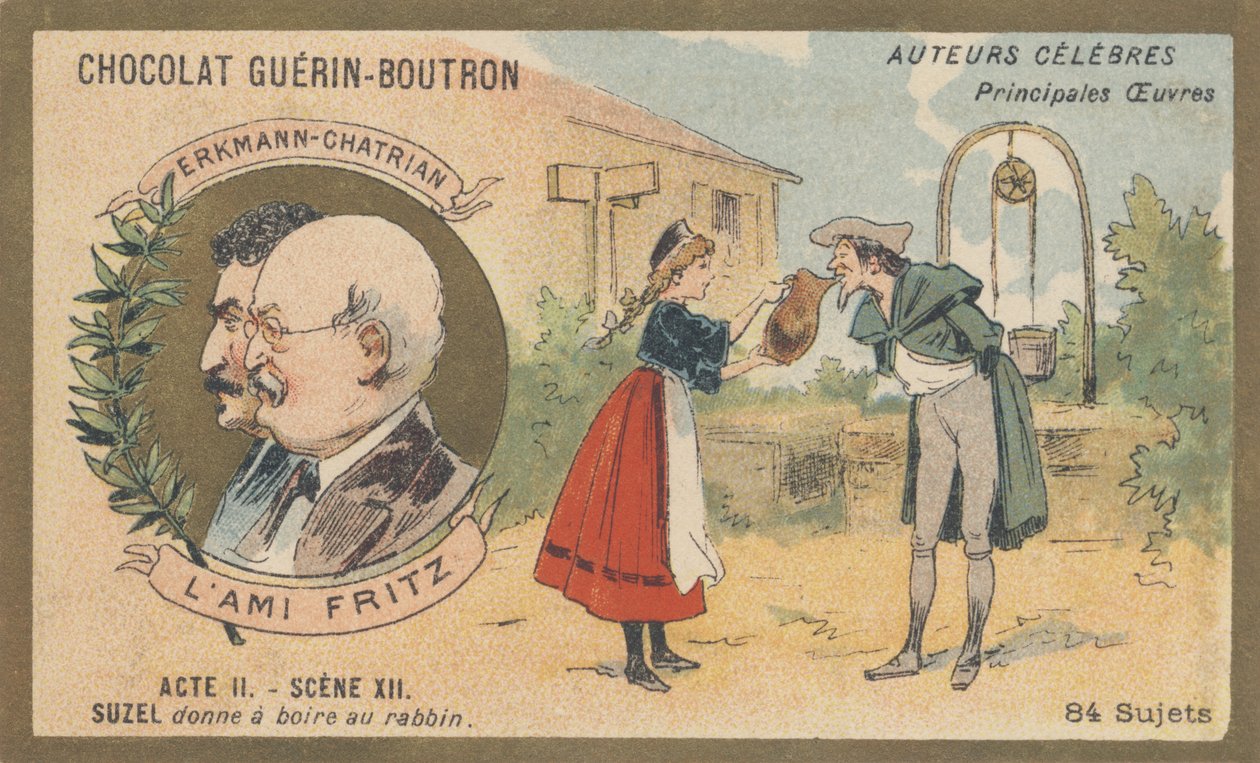 Erkmann-Chatrian, pseudonimo collettivo di Emile Erkmann (1822-1899) e Alexandre Chatrian (1826-1890), romanzieri, autori di “L