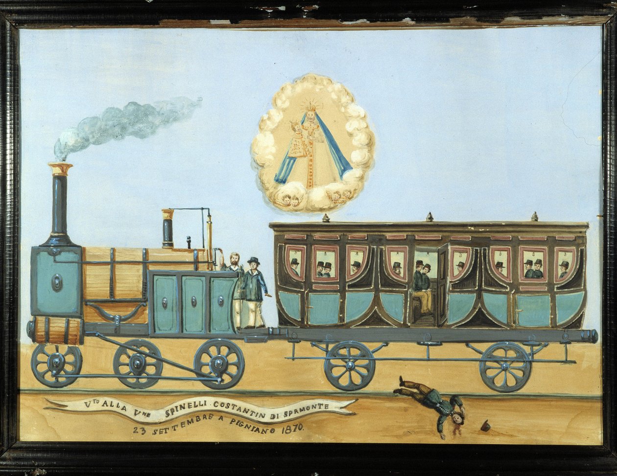 Ex-voto per qualcuno caduto da un treno - Notre-Dame de Laghet da French School