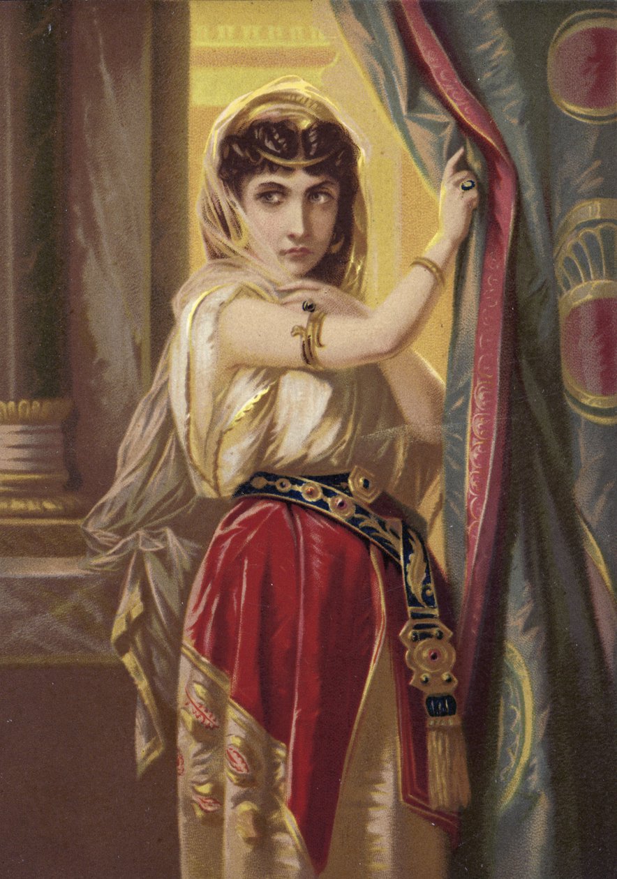 Ragazza esotica, con gioielli d