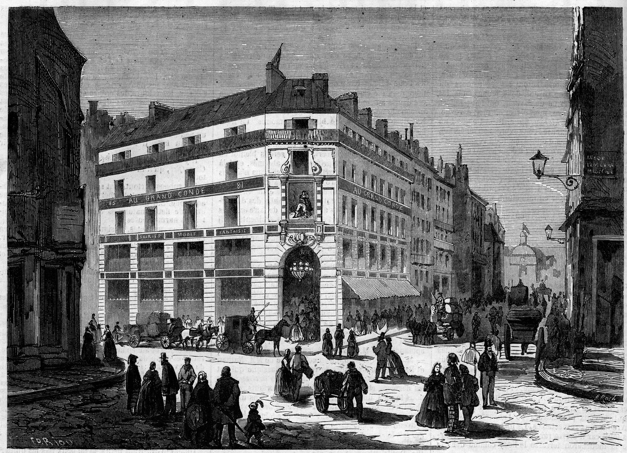 Vista esterna dei nuovi negozi nel Grand Condé, a Parigi, inaugurati l