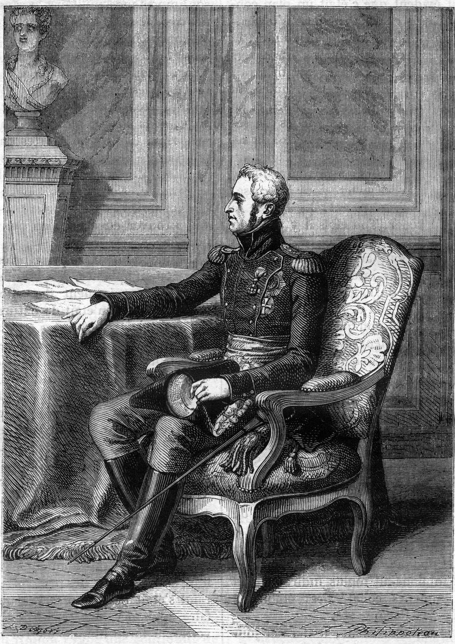 Ritratto di Federico VI di Danimarca da French School