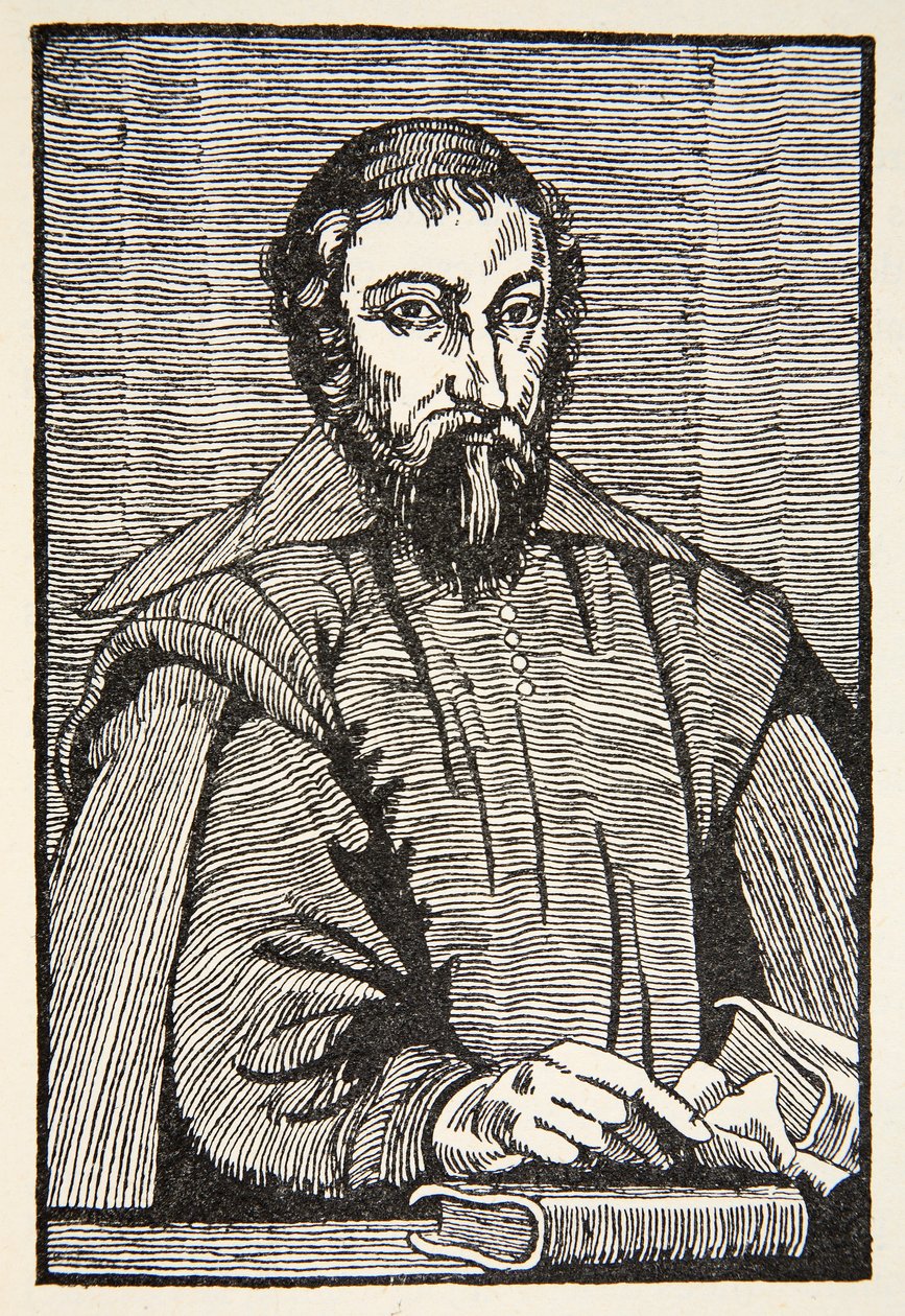 Fabri de Peiresc, copia di Boris Mestchersky, illustrazione da Histoire de la Nation Francaise, Sciences, Volumi I & II, di Gabriel Hanotaux, 1924 da French School
