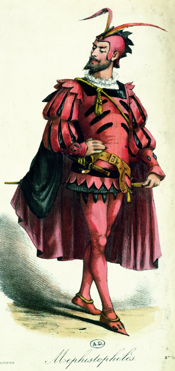Costume di carnevale per Mefistofele, da L