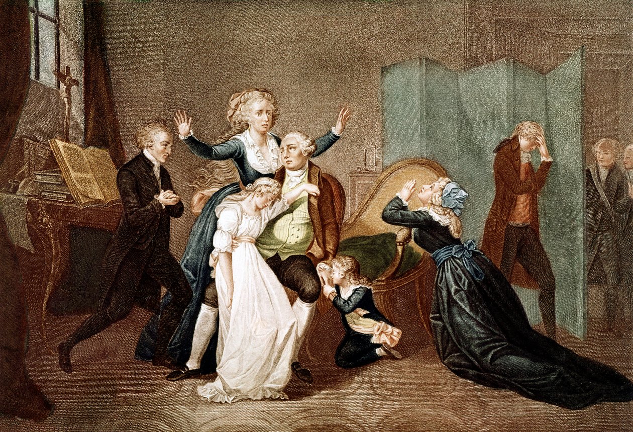 Addio a Luigi XVI dalla sua famiglia nel Tempio, 20 gennaio 1793 - L