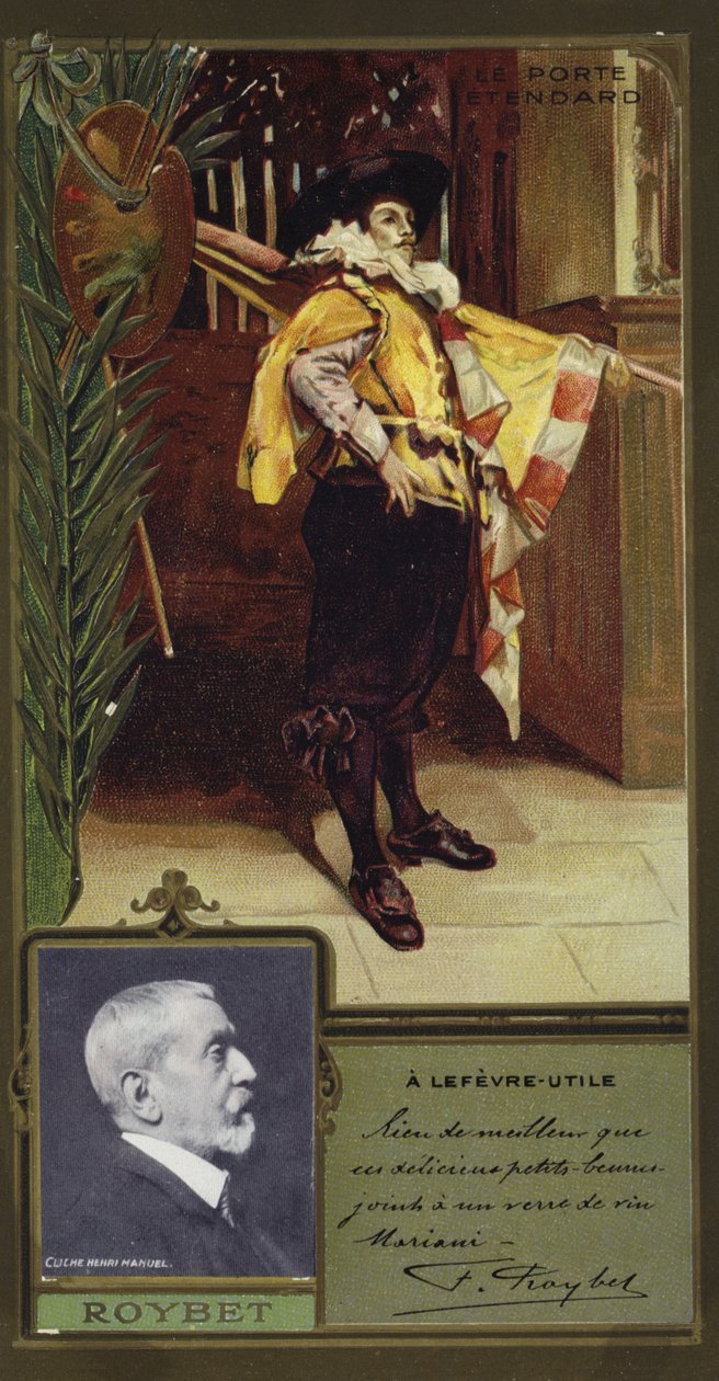 Ferdinand Roybet, pittore francese (cromolito) da French School