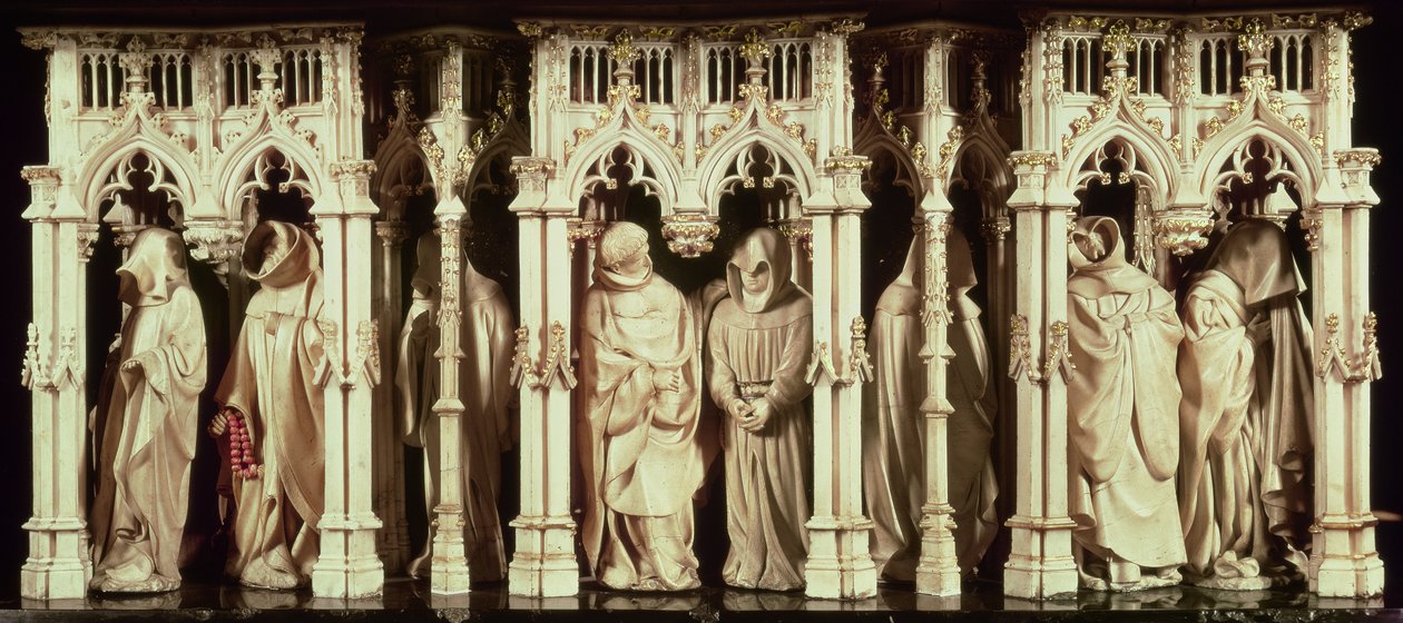 Figure di monaci dalla tomba di Filippo l