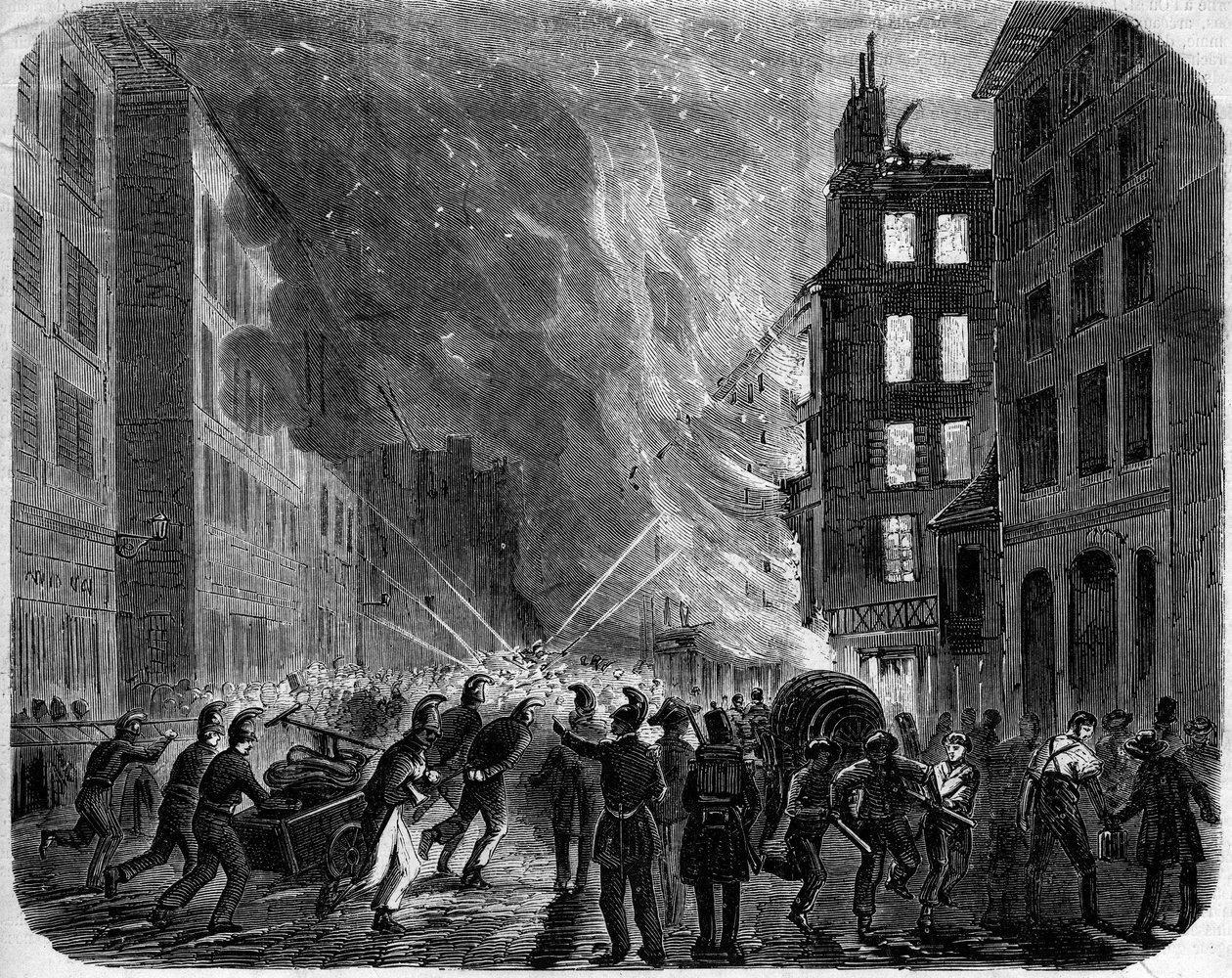 Incendio dei nuovi negozi del 