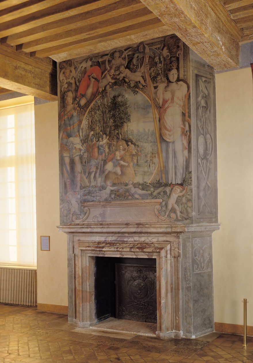 Caminetto nella Chambre du Roi da French School