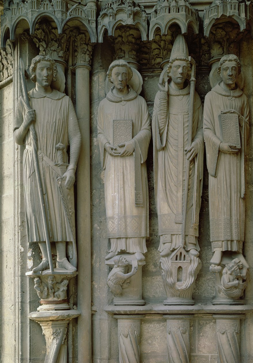 Quattro santi martiri, Cattedrale di Chartres, c.12120 da French School