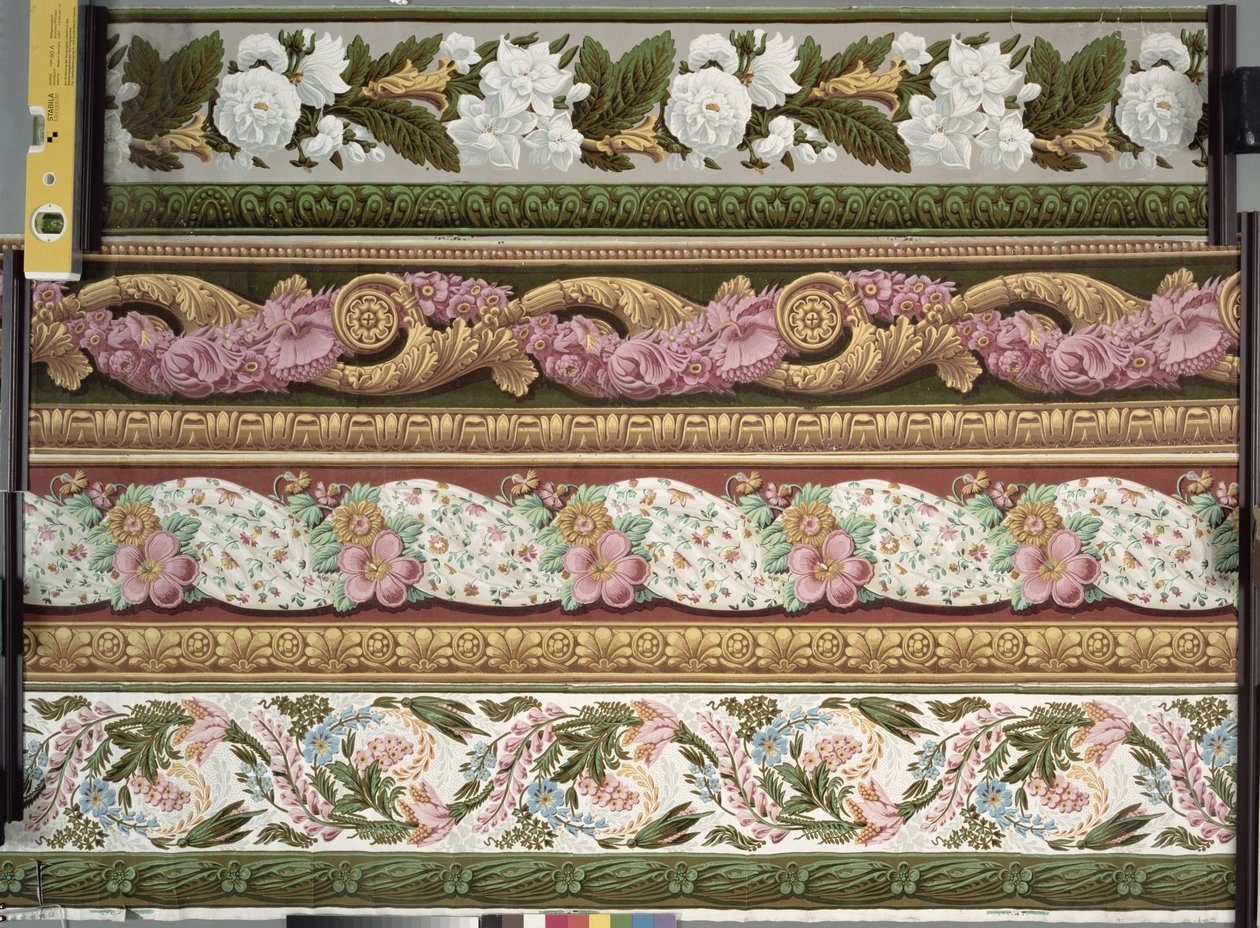Quattro Disegni per Bordo di Carta da Parati, ca. 1820-1835 da French School
