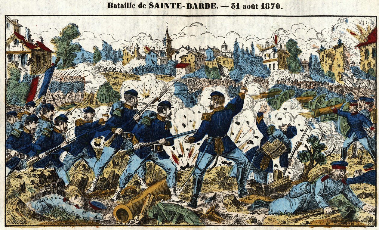 Guerra franco-prussiana - Battaglia di Sainte-Barbe (Battaglia di Noisseville) 31 agosto da French School