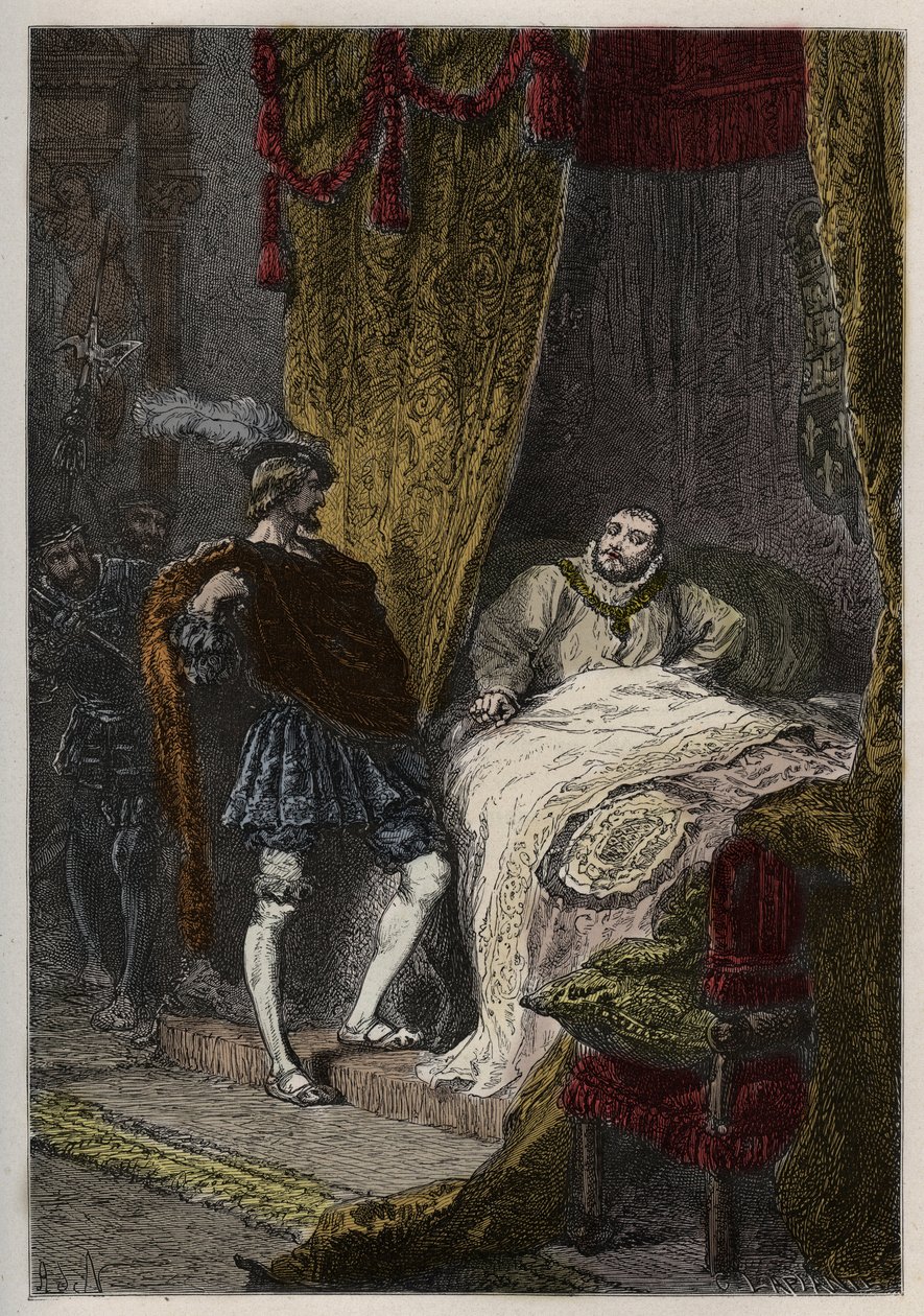 Francesco I (1494-1547) sorprende Enrico VIII (1491-1547) al mattino al Campo del Drappo d