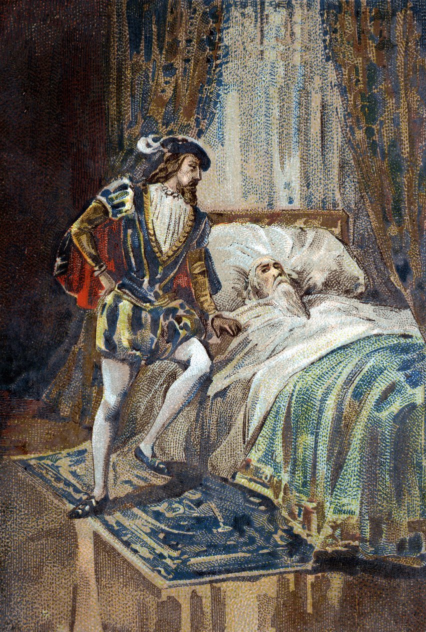 Francesco I re di Francia riceve l