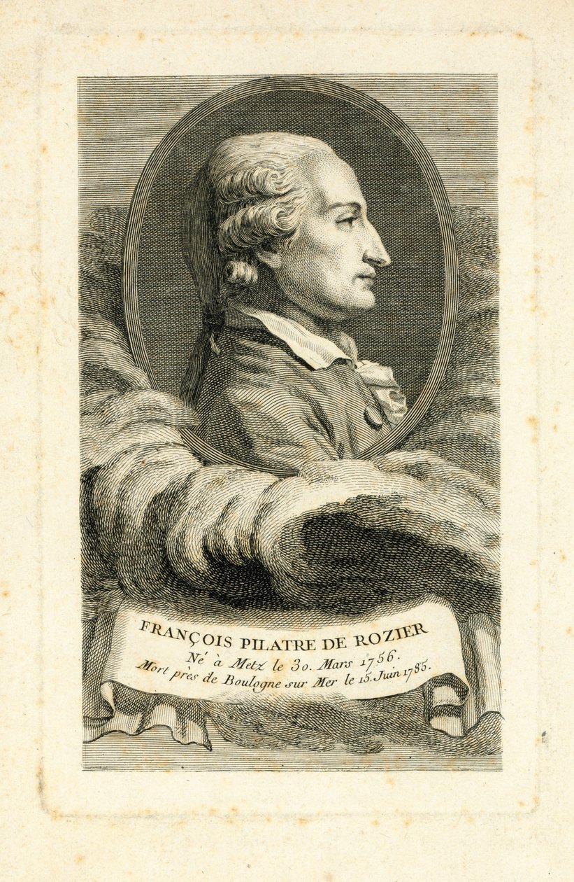 François Pilâtre de Rozier, c.1785 da French School