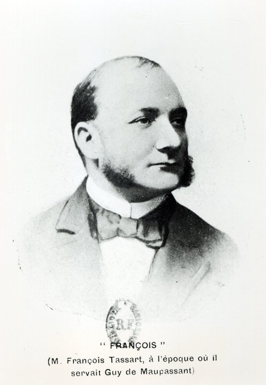 Francois Tassart, valletto di Guy de Maupassant (1850-93), da La Fin de Maupassant di Georges Normandy, pubblicato nel 1927, Parigi da French School