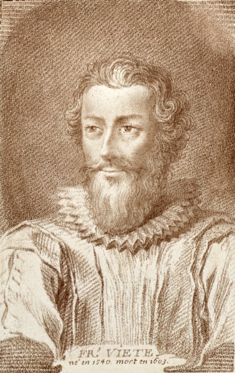 Francois Viete (1540-1603), illustrazione da Histoire des Mathematiciens di Alexandre Saverien (1720-1805), pubblicato a Parigi 1766 da French School