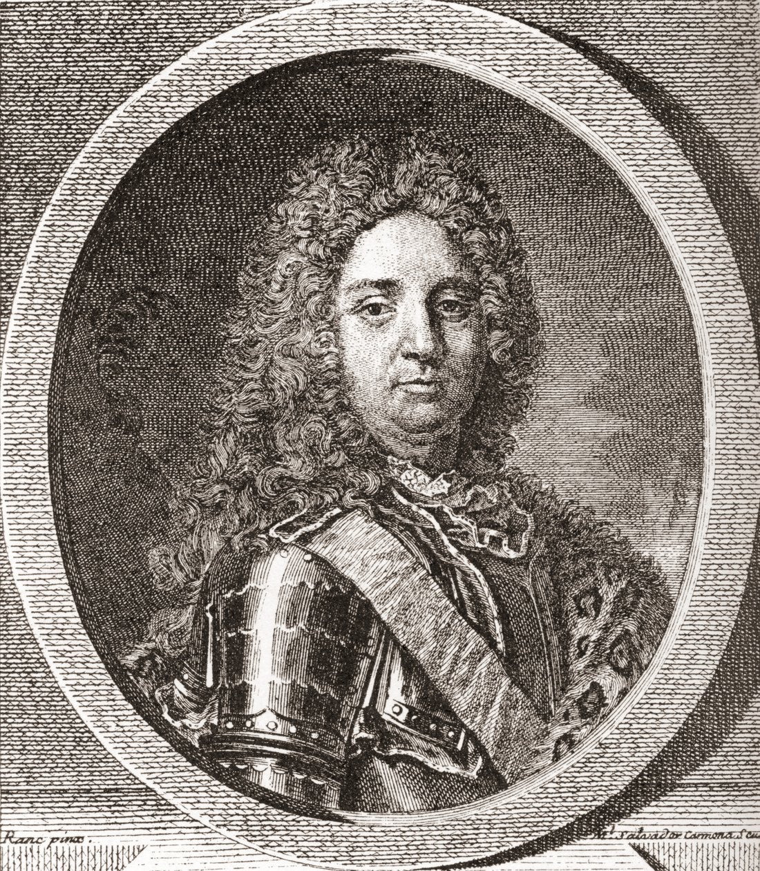 François-Marie de Broglie, primo duca di Broglie, 1671-1745. Leader militare francese. Da Les Heures Libres pubblicato nel 1908 da French School
