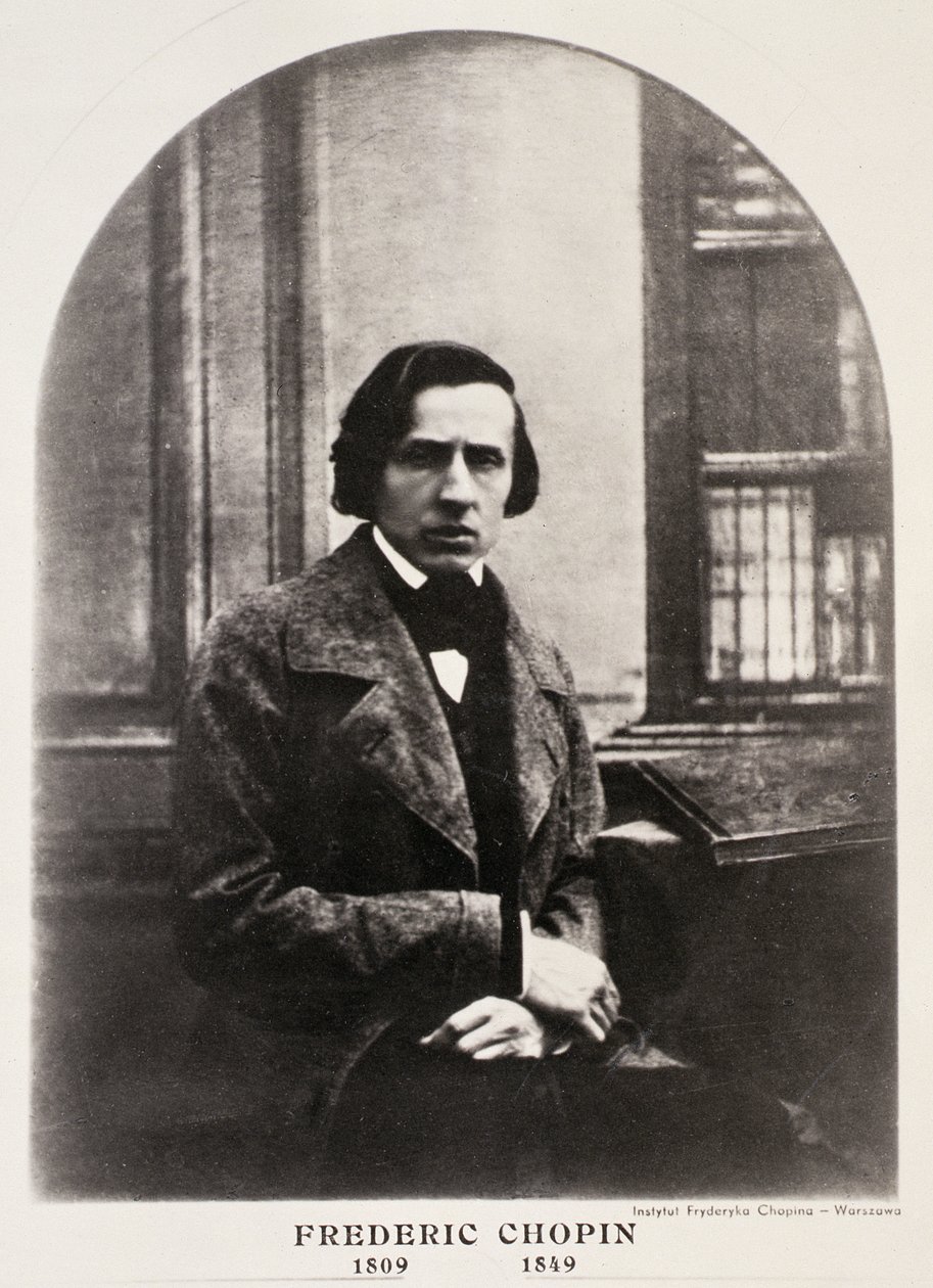 Frédéric Chopin (1810-49) inciso da un dagherrotipo da French School