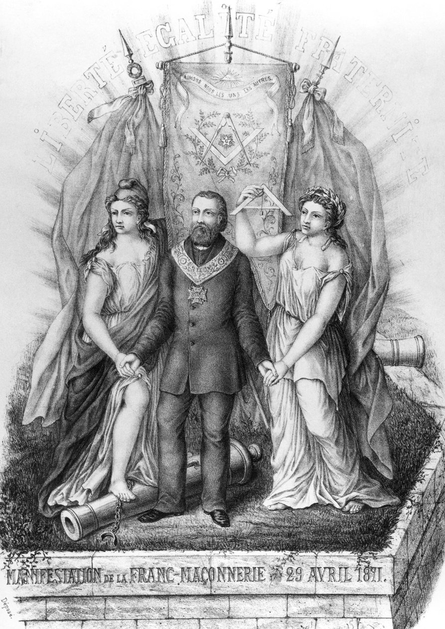 Massoneria e la Comune, 1871 da French School
