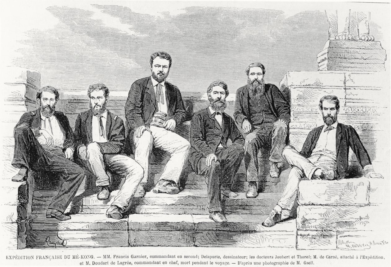 Spedizione francese a Me-Kong, 1868 da French School