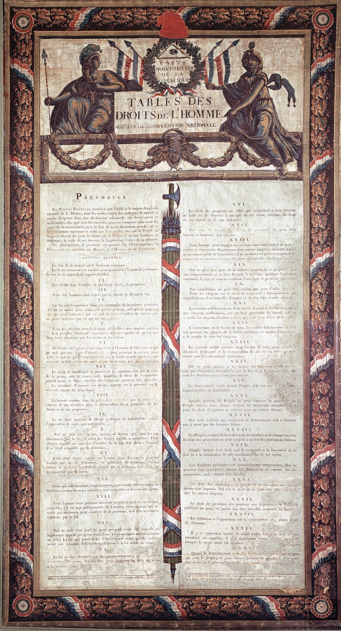 Rivoluzione francese: Dichiarazione dei diritti dell