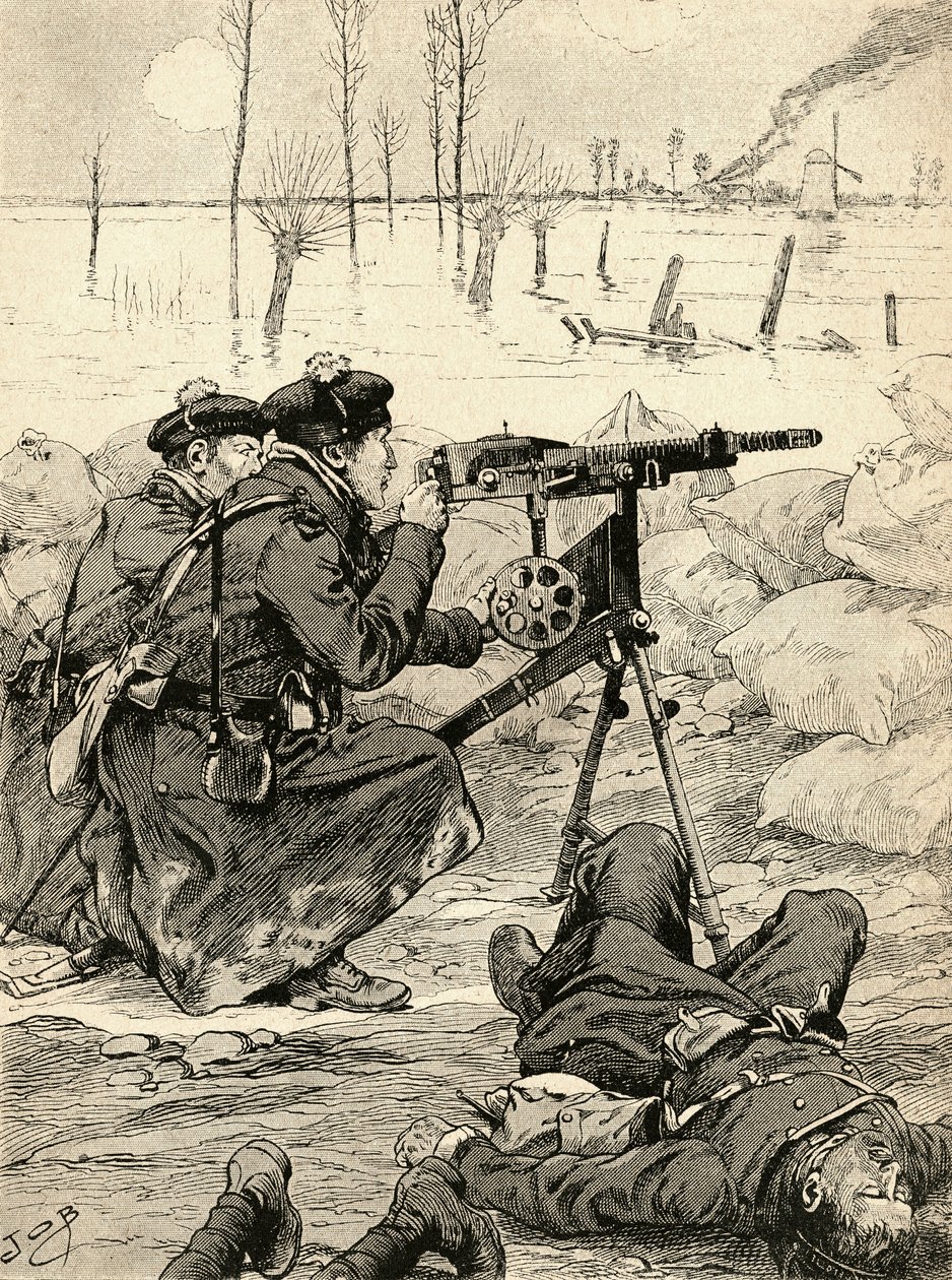 Squadra di mitragliatrici francesi alla Battaglia dell