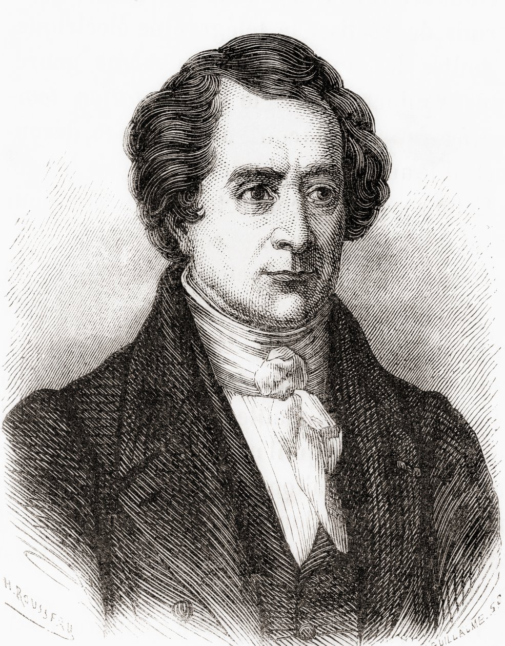 Matematico francese Dominique Francois Jean Arago, alias Francois Arago, da Les Merveilles de la Science, pub.1870 da French School