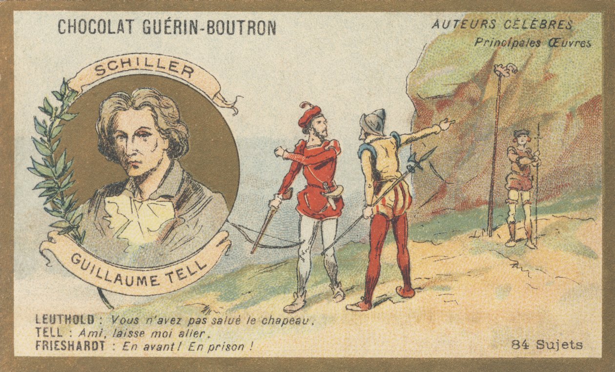 Friedrich von Schiller, poeta, drammaturgo e scrittore tedesco, autore di "Guglielmo Tell" da French School