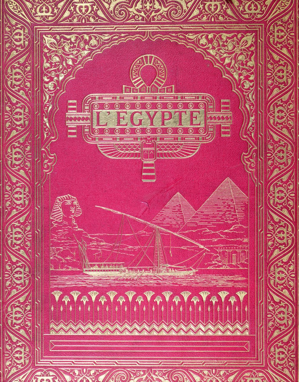 Copertina di LEgypte di G. Ebers, pubblicato a Parigi, 1880 da French School