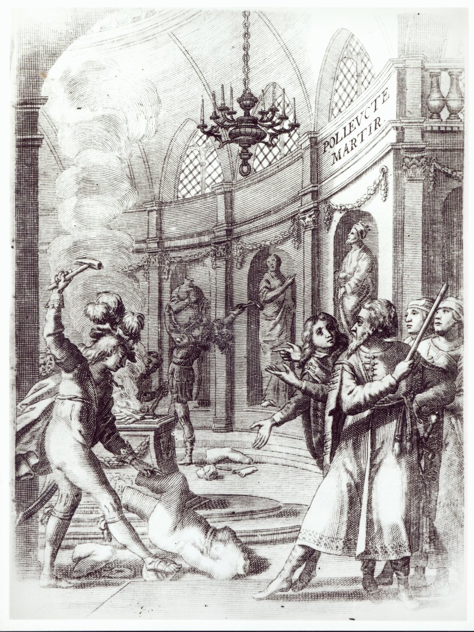 Frontespizio per Polyeucte di Pierre Corneille (1606-84) pubblicato nel 1643 da French School