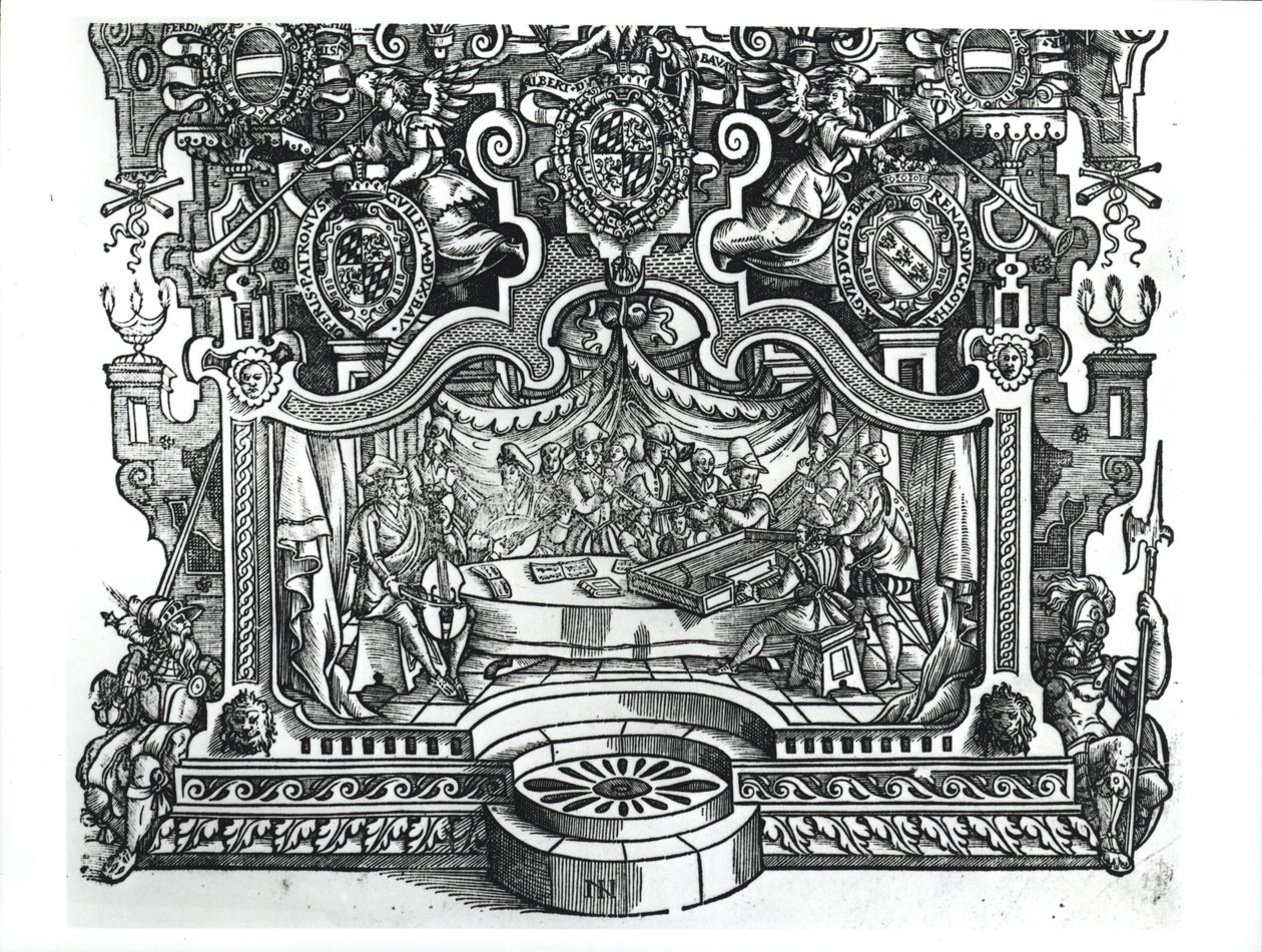 Frontespizio delle Messe di Roland de Lassus (1532-94), 1589 da French School