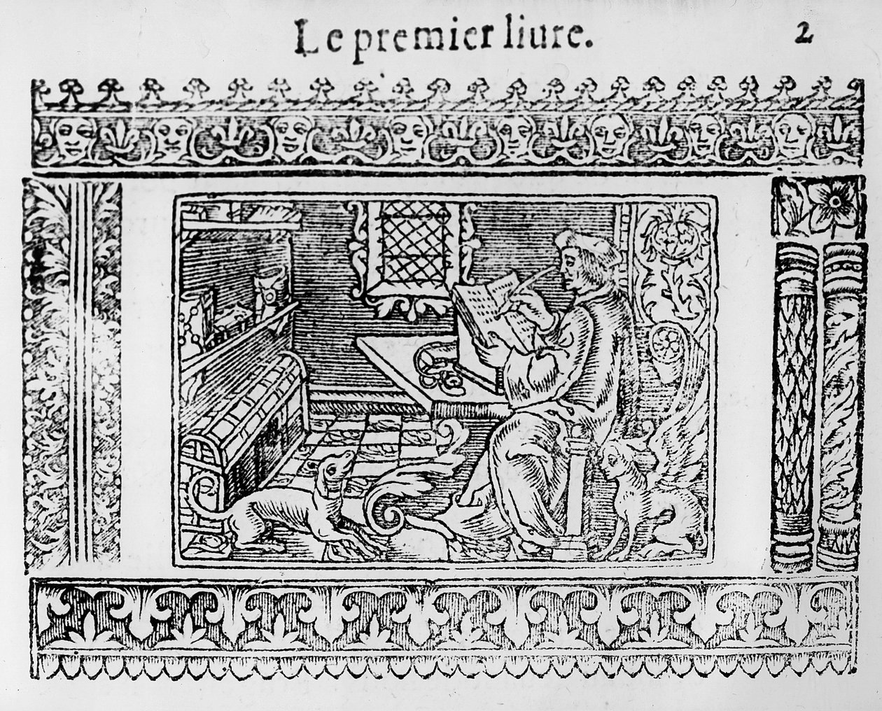 Frontespizio del primo libro di Utopia di Thomas More da French School