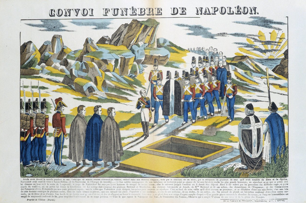 Convoglio funebre di Napoleone il Grande Bonaparte (1769-1821) sull