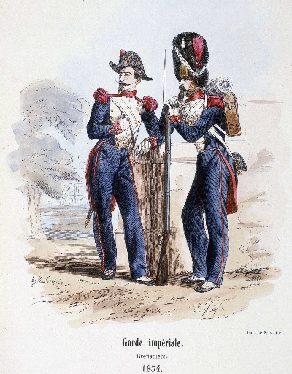 Guardia Imperiale: Granatieri (1854) - in “Histoire de l